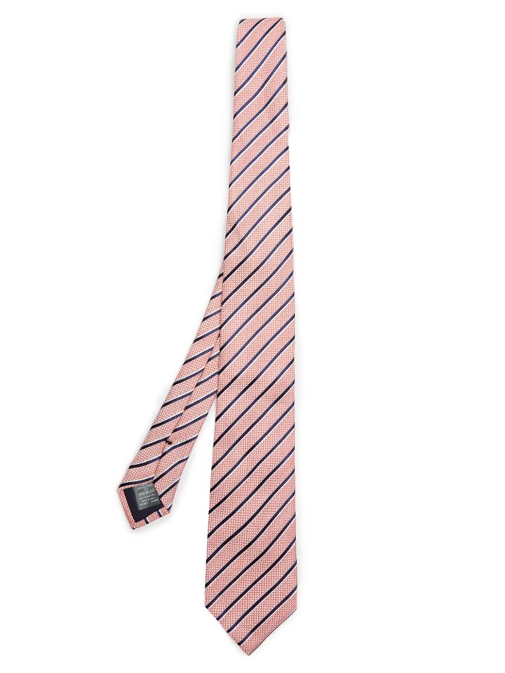 Dunhill Striped Linen And Silk-blend Tie