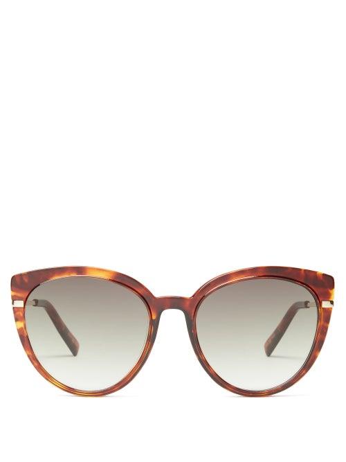 Matchesfashion.com Le Specs - Promiscuous Cat-eye Acetate Sunglasses - Womens - Tortoiseshell