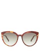 Matchesfashion.com Le Specs - Promiscuous Cat-eye Acetate Sunglasses - Womens - Tortoiseshell