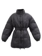 Isabel Marant Toile - Dilys Quilted Recycled-nylon Shell Coat - Womens - Black