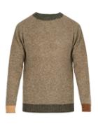 Matchesfashion.com Howlin' - Contrast Trim Wool Sweater - Mens - Brown Multi