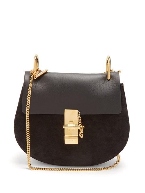 Matchesfashion.com Chlo - Drew Small Leather And Suede Cross Body Bag - Womens - Black