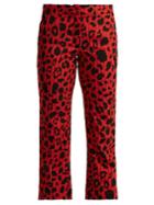 Koché Leopard-print Cropped Trousers