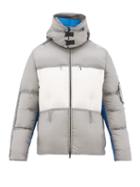 Matchesfashion.com 5 Moncler Craig Green - Coolidge Colour-blocked Down-filled Jacket - Mens - White Silver