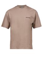 Balenciaga - Logo-embroidered Jersey T-shirt - Mens - Light Brown