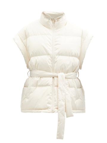 The Frankie Shop - Aspen Belted Down Gilet - Womens - Ivory