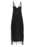 Khaite - Ash Plunge-back Chantilly-lace Slip Dress - Womens - Black