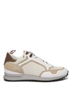 Matchesfashion.com Dunhill - Radial Canvas And Suede Trainers - Mens - White