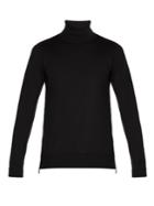 Balmain Embossed-coin Roll-neck Sweater