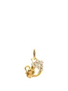 Matchesfashion.com Jade Trau - Aquarius Diamond & 18kt Gold Zodiac Charm - Womens - Yellow Gold