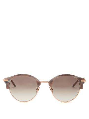John Dalia David B. Rose-gold And Acetate Sunglasses