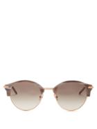 John Dalia David B. Rose-gold And Acetate Sunglasses