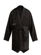 Matchesfashion.com Maharishi - Ma65 Kimono Style Cotton Blend Jacket - Womens - Black