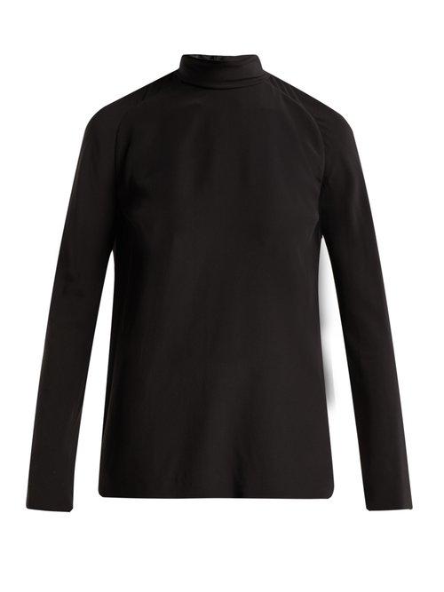 Matchesfashion.com Haider Ackermann - Sapphirine Silk Blouse - Womens - Black