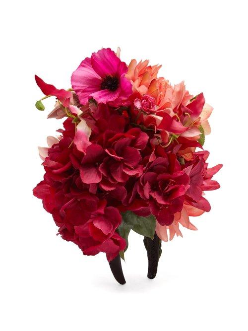 Matchesfashion.com Philippa Craddock - Spring Bouquet Faux Flower Headband - Womens - Multi