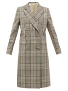 Matchesfashion.com Officine Gnrale - Clarissa Double-breasted Checked Cotton-blend Coat - Womens - Black Multi