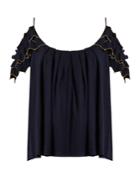 Alex Gore Browne Trapeze Wool And Cashmere-blend Top