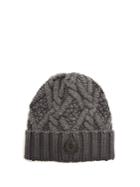 Moncler Cable-knit Beanie Hat