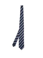 Matchesfashion.com Ermenegildo Zegna - Striped Silk Tie - Mens - Navy Multi
