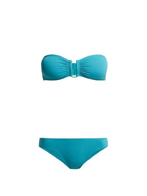 Matchesfashion.com Eres - Show And Scarlett Bandeau Bikini - Womens - Blue