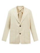 Studio Nicholson - Conde Single-breasted Cotton-blend Suit Jacket - Mens - Cream