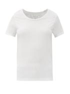 Matchesfashion.com Falke - Pack Of Two Scoop-neck Jersey Performance T-shirts - Womens - White