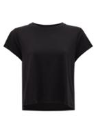 Matchesfashion.com Vaara - Nadia Cropped Jersey T-shirt - Womens - Black