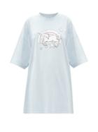 Matchesfashion.com Vetements - Magic Unicorn-print Cotton-jersey T-shirt - Womens - Light Blue