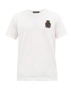Matchesfashion.com Dolce & Gabbana - Zardozi-embroidered Cotton T-shirt - Mens - White