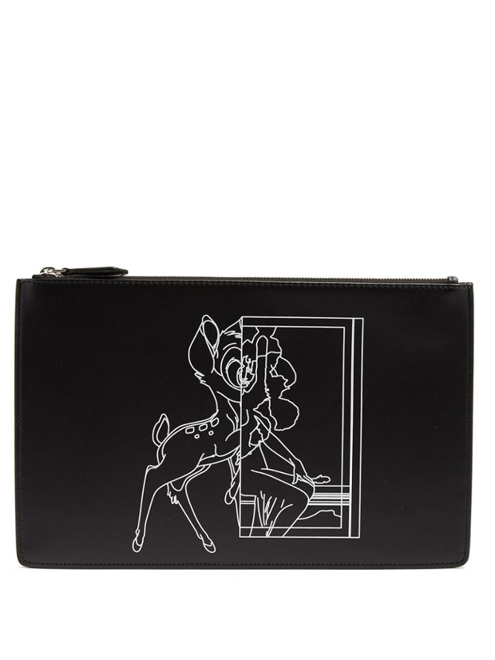 Givenchy Bambi&copy;-print Leather Pouch