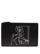 Givenchy Bambi&copy;-print Leather Pouch