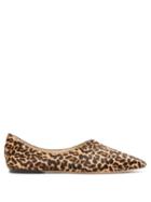 Matchesfashion.com Jimmy Choo - Joselyn Leopard-print Calf-hair Ballet Flats - Womens - Leopard