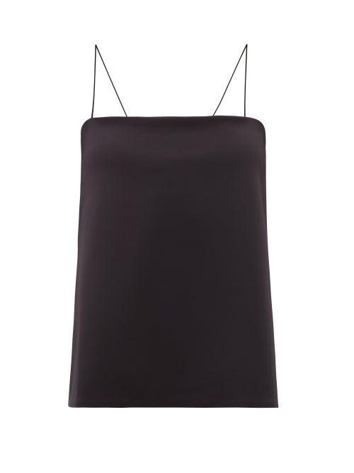 Ladies Rtw The Row - Conny Scuba-jersey Cami Top - Womens - Black