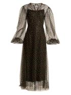 Emilia Wickstead Camelita Embroidered Abstract-lace Dress