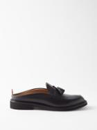 Thom Browne - Tasseled Leather Backless Loafers - Mens - Black