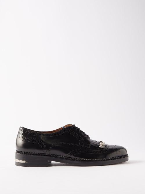 Toga Virilis - Polido Leather Derby Shoes - Mens - Black