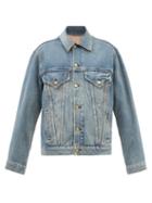 B Sides - Detachable-gilet Denim Jacket - Womens - Beige Multi