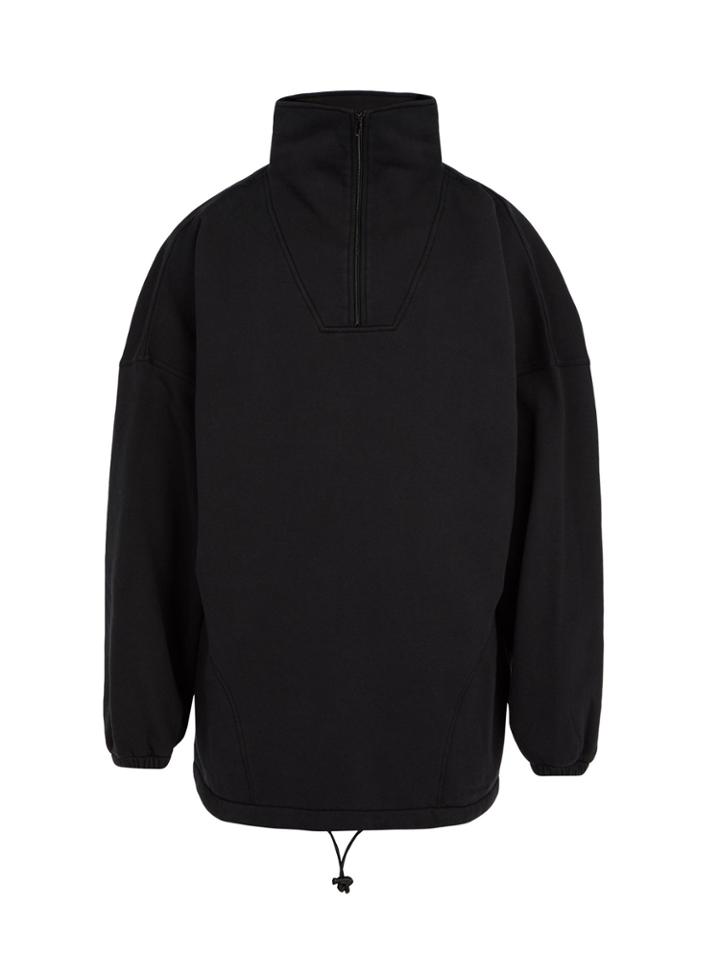 Balenciaga Oversized Quarter-zip Fleece Sweatshirt