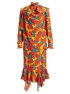 Jw Anderson Paisley-print Silk Midi Dress