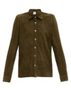 Matchesfashion.com 73 London - Suede Shirt - Mens - Green