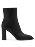 Matchesfashion.com Gianvito Rossi - Point-toe Leather Ankle Boots - Womens - Black