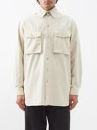 Lemaire - Flap-pocket Cotton-twill Shirt - Mens - Cream