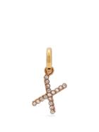 Matchesfashion.com Burberry - X Crystal Embellished Letter Charm - Womens - Crystal