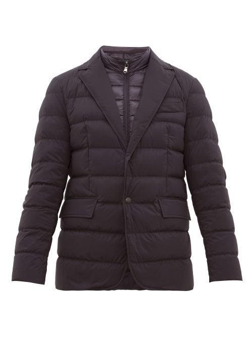 Matchesfashion.com Moncler - Ferrandier Inner Vest Down Blazer - Mens - Navy