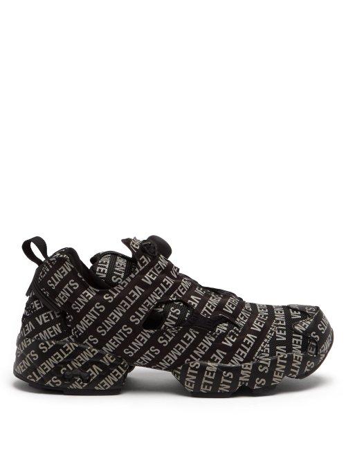 Matchesfashion.com Vetements - X Reebok Instapump Fury Low Top Trainers - Womens - Black