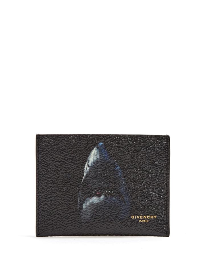 Givenchy Shark-print Leather Cardholder