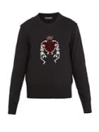 Dolce & Gabbana Skeleton-embellished Wool Sweater