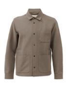 Mens Rtw Folk - Assembly Washed Cotton-twill Jacket - Mens - Brown