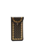 Matchesfashion.com Gucci - Logo Print Leather Sunglasses Case - Mens - Black Multi