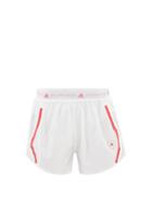 Adidas By Stella Mccartney - Truepace Mesh-insert Recycled Fibre-blend Shorts - Womens - White